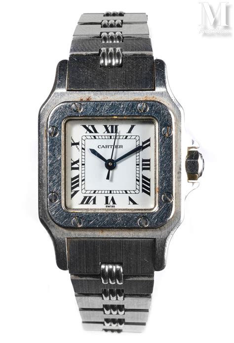 montre cartier santos octogonale or et acier femme